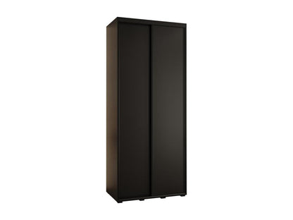 Meublita 1 Sliding Door Wardrobe 235.2/120/45 2 Doors Black/Black/Black