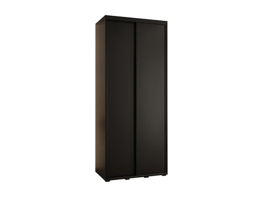 Meublita 1 Sliding Door Wardrobe 235.2/120/45 2 Doors Black/Black/Black