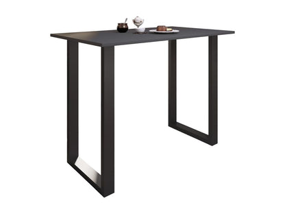 Meublita Premium wood and aluminum bar table, high bar table, Xona 140x80 cm, black/anthracite