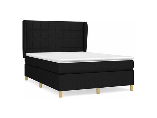 Bed base in Vertchez with black mattress 140x200 fabric
