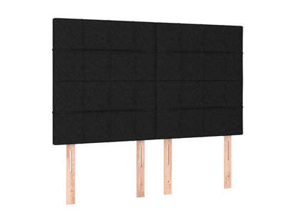 Bed base in Vertchez with black mattress 140x200 fabric