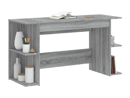 Meublita grey desk 140x50x75 cm engineered wood