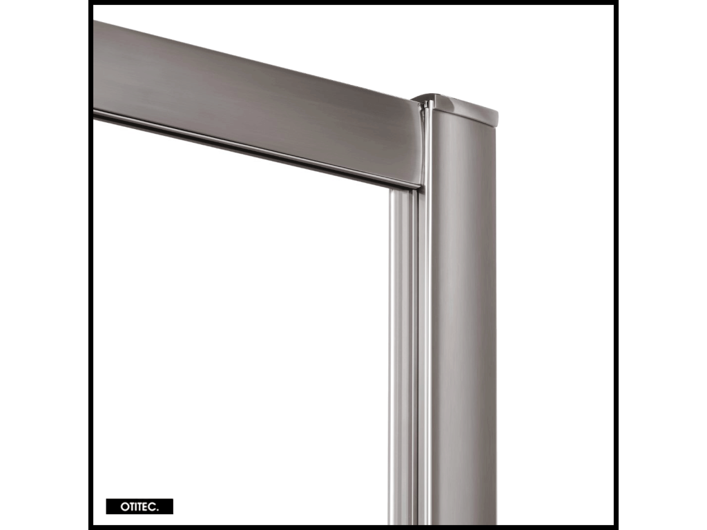 Shower Door with Side Panel, Corner Opening - 160x100x200 - GUNMETAL - PRIME - RIGHT