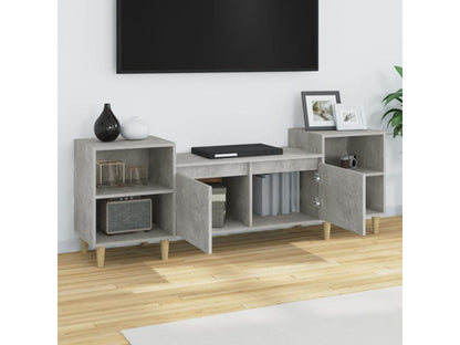 TV stand, concrete grey, 160x35x55 cm, engineered wood