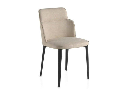 Meublita fabric chair with steel legs - set of 2 - Meublita color 53