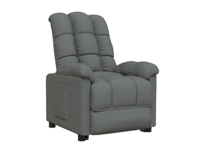 Dark Grey Fabric Reclining Armchair