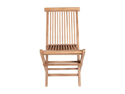 Meublita - Set of 4 Garden Chairs in Natural Solid Teak