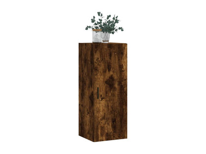 Smoked oak wall cabinet 34.5x34x90 cm