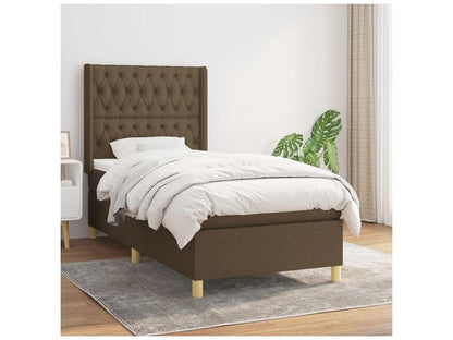 Meublita bed base with dark brown mattress 100x200