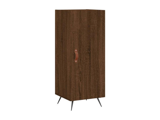 High sideboard, brown oak, 34.5x34x180 cm, engineered wood