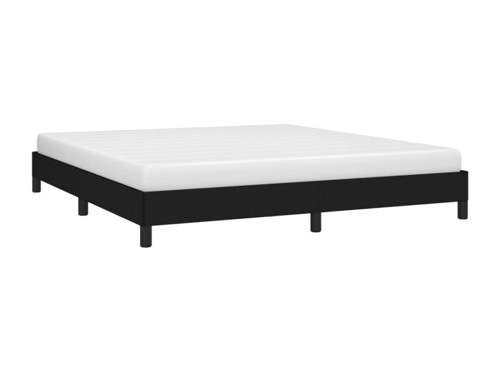 Black Bed Frame 180x200 cm Fabric