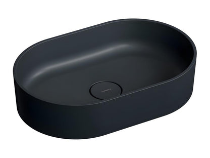 Meublita M countertop washbasin, Black, 55x36 cm