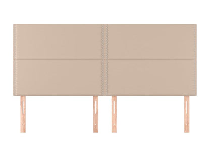 4-piece Cappuccino headboard set, 90x5x78/88 cm, faux leather