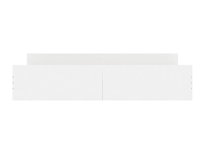 Bed frame with headboard and footboard, white, 180x200 cm