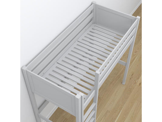 Wooden loft bed - with desk N06 Grey 120x190