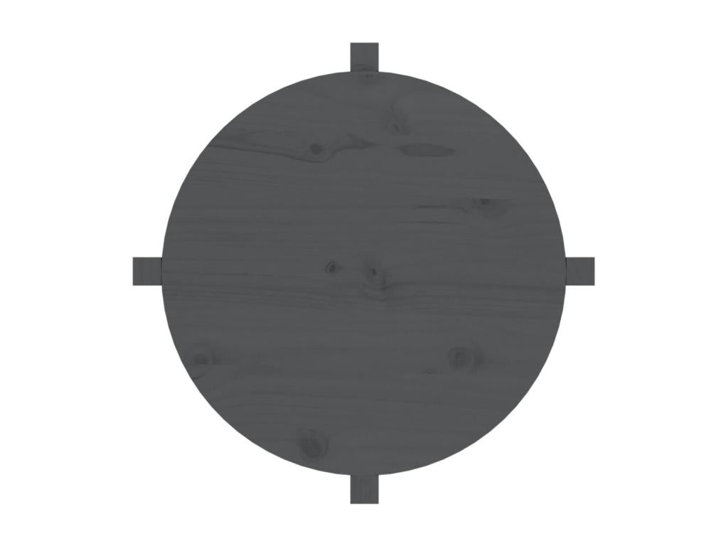 Grey coffee table 62.5x45 Solid pine wood