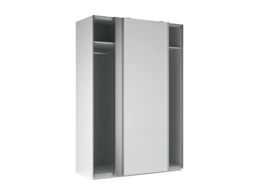 Meublita 2-Door Wardrobe, Bedroom Furniture, Walk-in Closet, Clothes Storage, 150x60 h219 cm, White