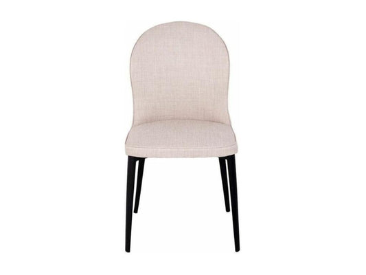 Meublita fabric chair with black steel legs - Set of 2 - Meublita color 53