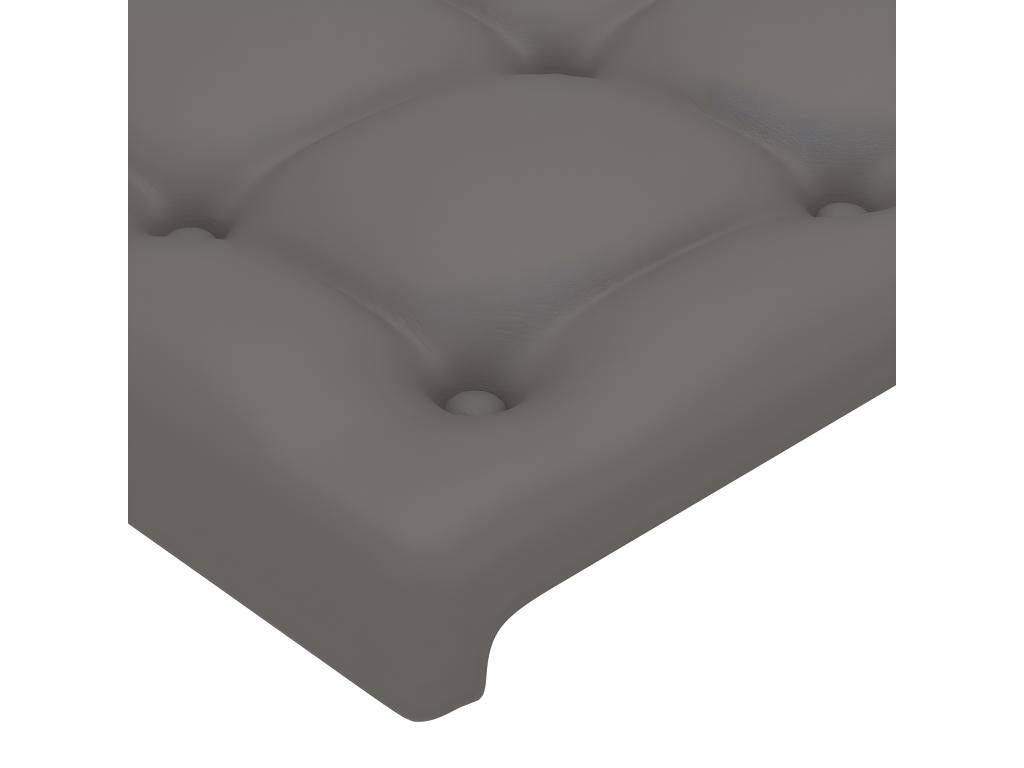 Grey Headboard 80x5x78/88 cm Faux Leather
