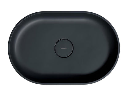 Meublita M countertop washbasin, Black, 55x36 cm