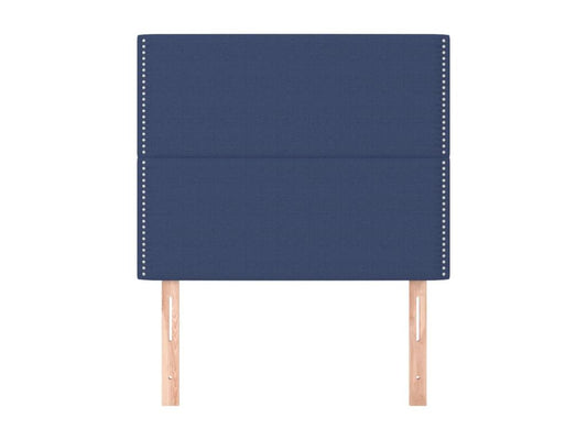 2-piece headboard set, blue, 100x5x78/88 cm, fabric