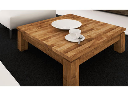 Meublita - Coffee table 100x100 in natural oiled wild oak