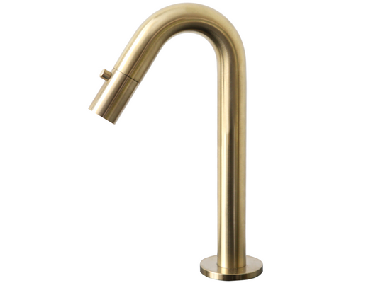 Meublita brushed gold cold water washbasin tap - Meublita