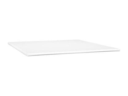 Upholstered bed base with mattress, Cream, 180x200 cm, Fabric