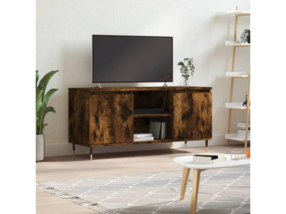 Smoked oak TV stand 104x35x50 cm engineered wood