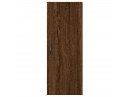 Brown oak wall cabinet 34.5x34x90 cm engineered wood